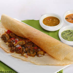 Mushroom Masala Dosa