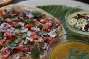 Tomato Onion Chilli Uttapam