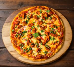 Chicken tikka pizza