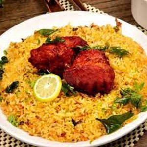 Biryani Rice With Chicken Kebab [2 Pieces]