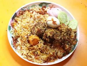Mutton Biryani with Egg [Half, 1Pc]