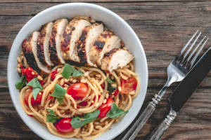 Chicken Spaghetti Agli Olio