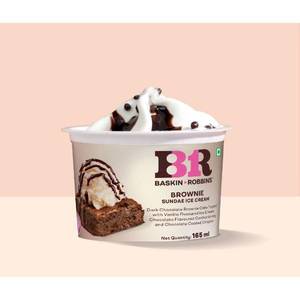 Brownie sundae ice cream 165 ml