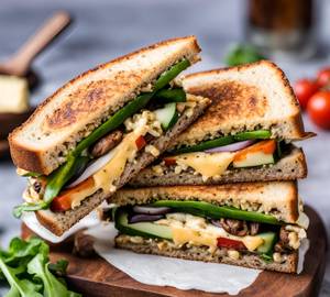 Veg club sandwich