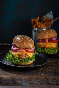 Two Aloo Tikki Burger