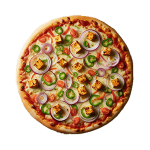 Paneer Onion And Capsicum Pizza