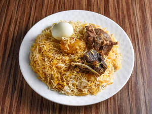 Regular mutton biriyani and salad combo