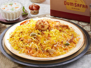 Half Egg Dum Biryani