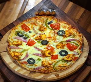 Mix veg with loaded spicy paneer pizza premium [8 inches]