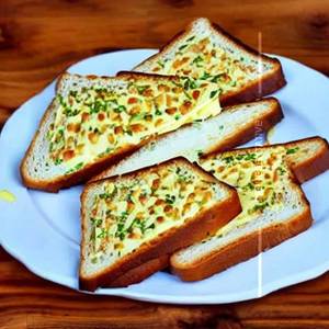 Bread Butter Cheese Toast Sandwich
