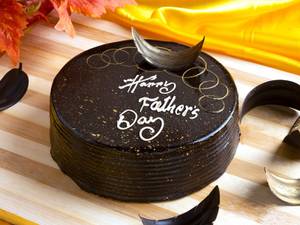 Father's Day Chocolate Truffle Cake Half Kg [Eggless]