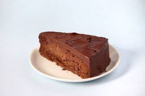 Fudge Brownie Cake Slice (Contains Egg)
