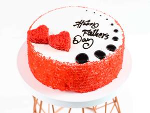 Father's Day Red Velvet Cake Half Kg [Eggless]