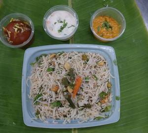 Veg Pulao with Sweet