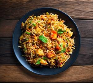 Zafrani paneer tikka biryani