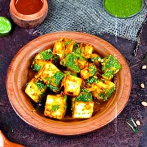 Coriander Coated Paneer 