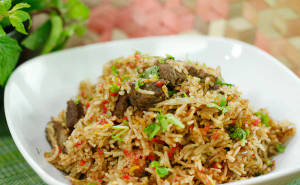 Schezwan Mutton Rice