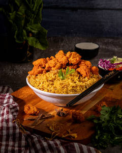 Chicken Popcorn Rice Bowl