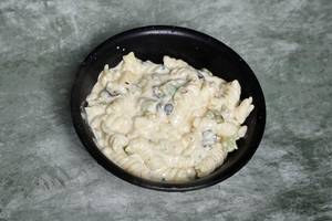 Veggie Alfredo White Sauce Pasta
