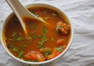 Chicken chettinad soup