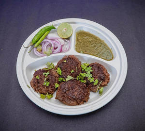 Mutton Shami Kebab ( Serve With Chutney & Onion)