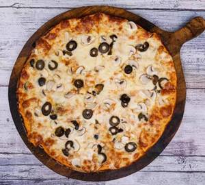 Funghi And Olives Thin Crust Pizza [6 Inches,12 Inches]