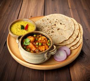 Veg  5 Roti  Thali