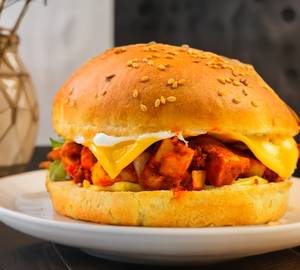 Paneer Tikka Cheese Burger