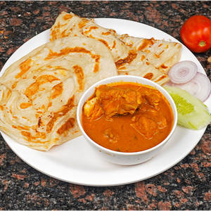 POROTTA WITH CHICKEN CURRY (2 Pieces)
