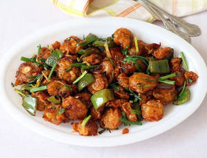 Chilly Mushroom Dry