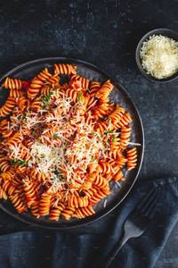 Red sauce pasta                         