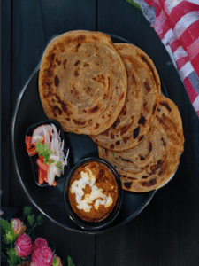 Veg Butter Masala Paratha Combo