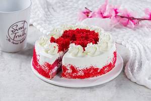 Fathers Day Special Red Velvet Cake (500gm) (Eggless)