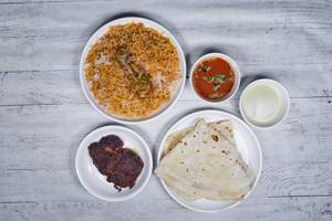 2 Kebabs (Galawati) + Qtr Chicken Biryani + 2 Roti                         