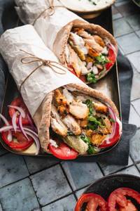 Peri peri chicken shawarma