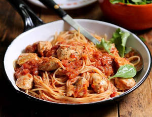 Chicken Spaghetti Arrabiata