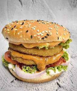 Double Makhani Veg Burger