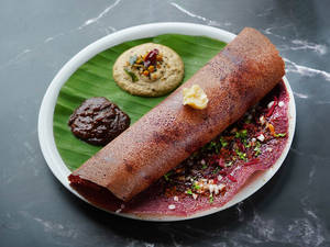 Beetroot Ghee Dosa