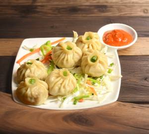 Veg Steam Momos [8 Pieces]