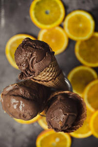 Dark Chocolate Orange Ice Cream [500 Ml]