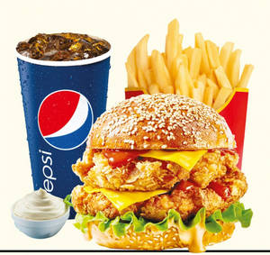 Chicken Tower Burger Combo