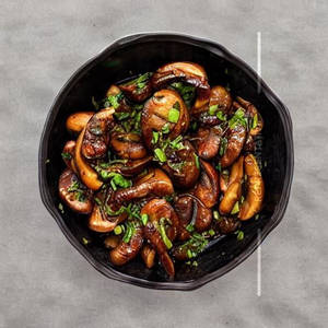 Garlic Chilly Mushroom Dry