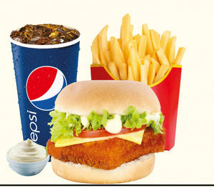 Crispy Fish Burger Combo