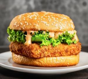 Crispy Crunchy Paneer Cheese Burger