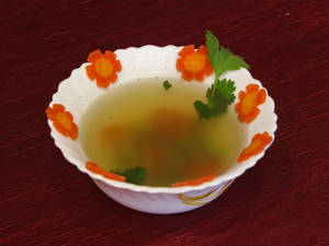 Veg clear soup