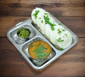 Idli [6 Pieces] Sambhar [250ml] Chatani [100 ml]