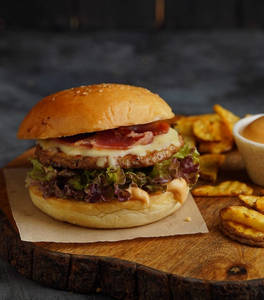 Truffle Dunked Chicken Burger