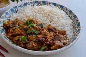 Dhaba Mutton 02 Pcs & Rice/ Butter Naan