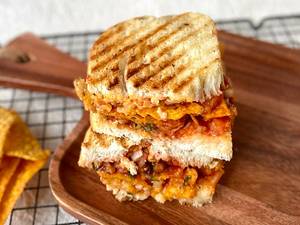 Salsa & Nachos Grilled Cheese Sandwich
