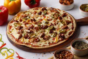 Peri Peri Chicken Pizza ( No Maida, Gluten Free)